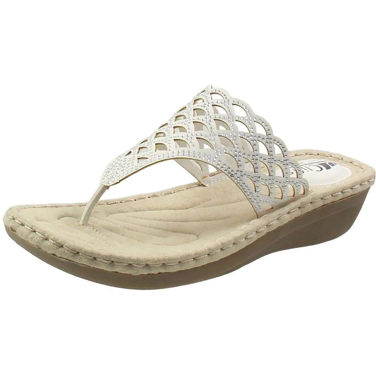 C21037 Womens Sequined Manmade Espadrilles