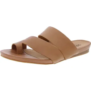 Cairo Womens Toe Loop Leather Slide Sandals