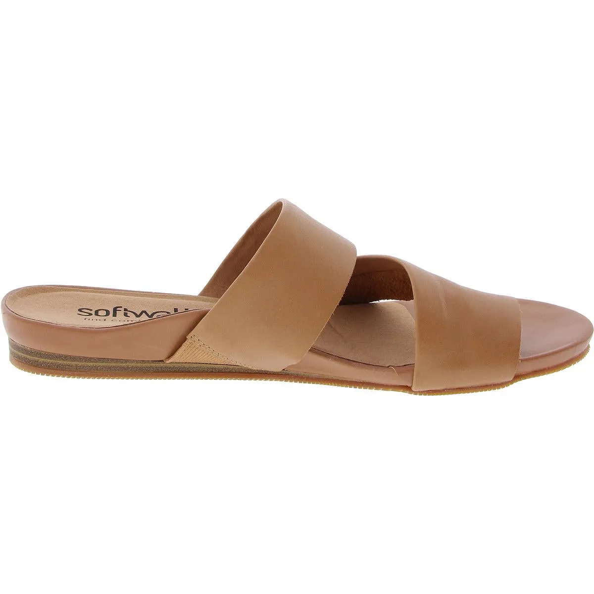 Cairo Womens Toe Loop Leather Slide Sandals