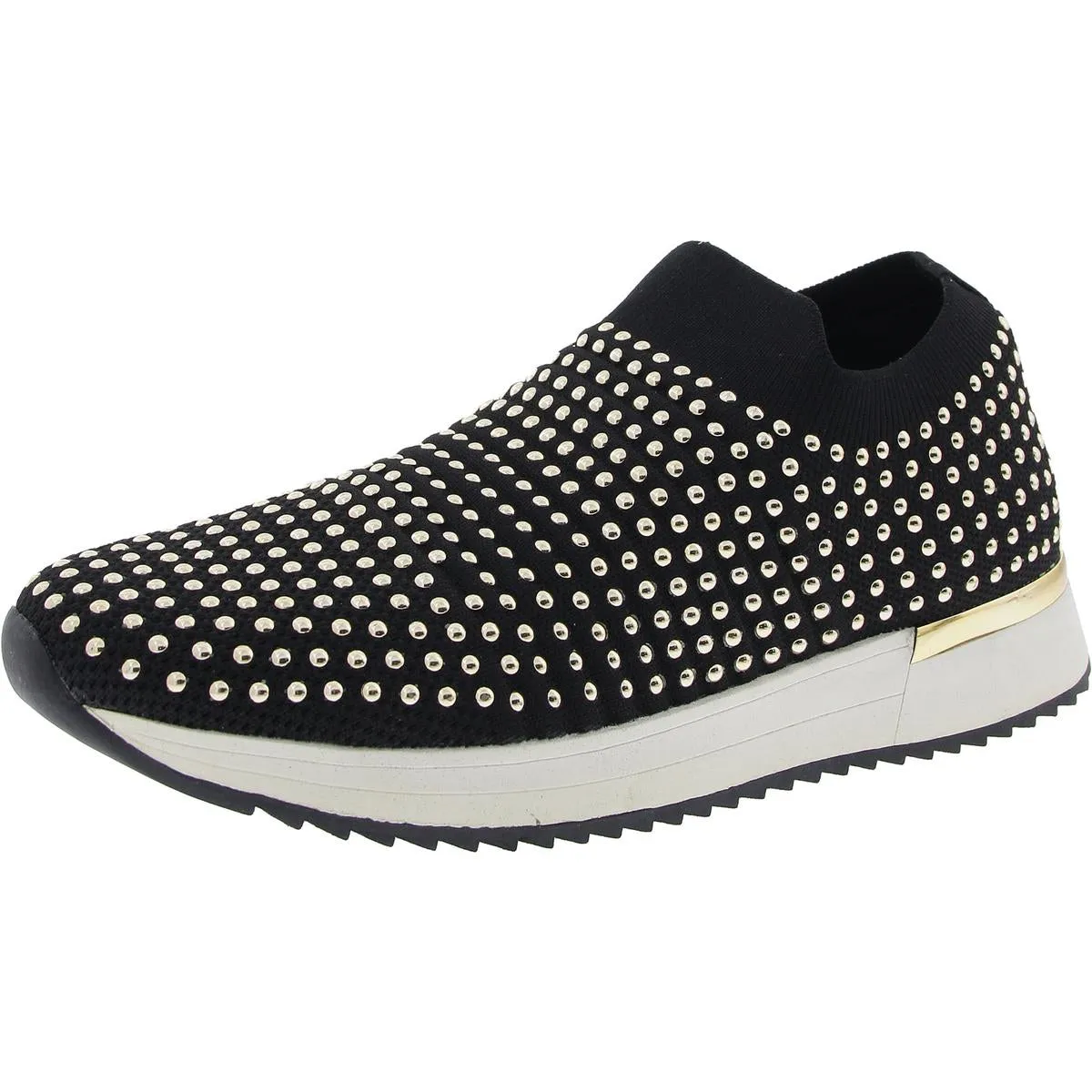 Cameron Jewel Jogger Womens Embellished Knit Slip-On Sneakers