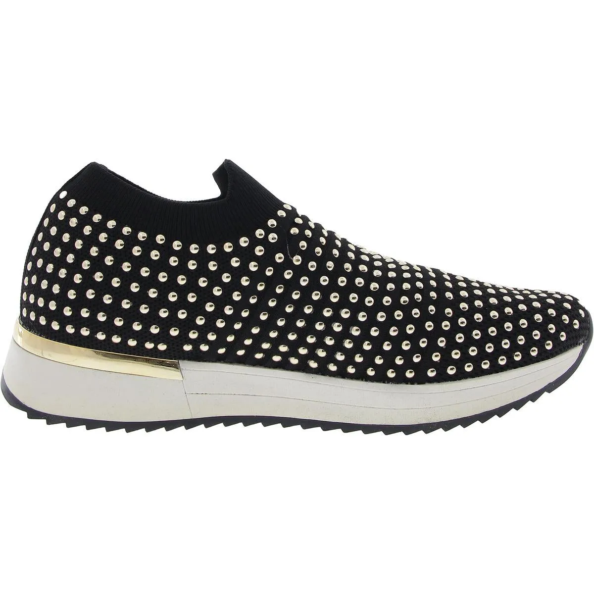 Cameron Jewel Jogger Womens Embellished Knit Slip-On Sneakers