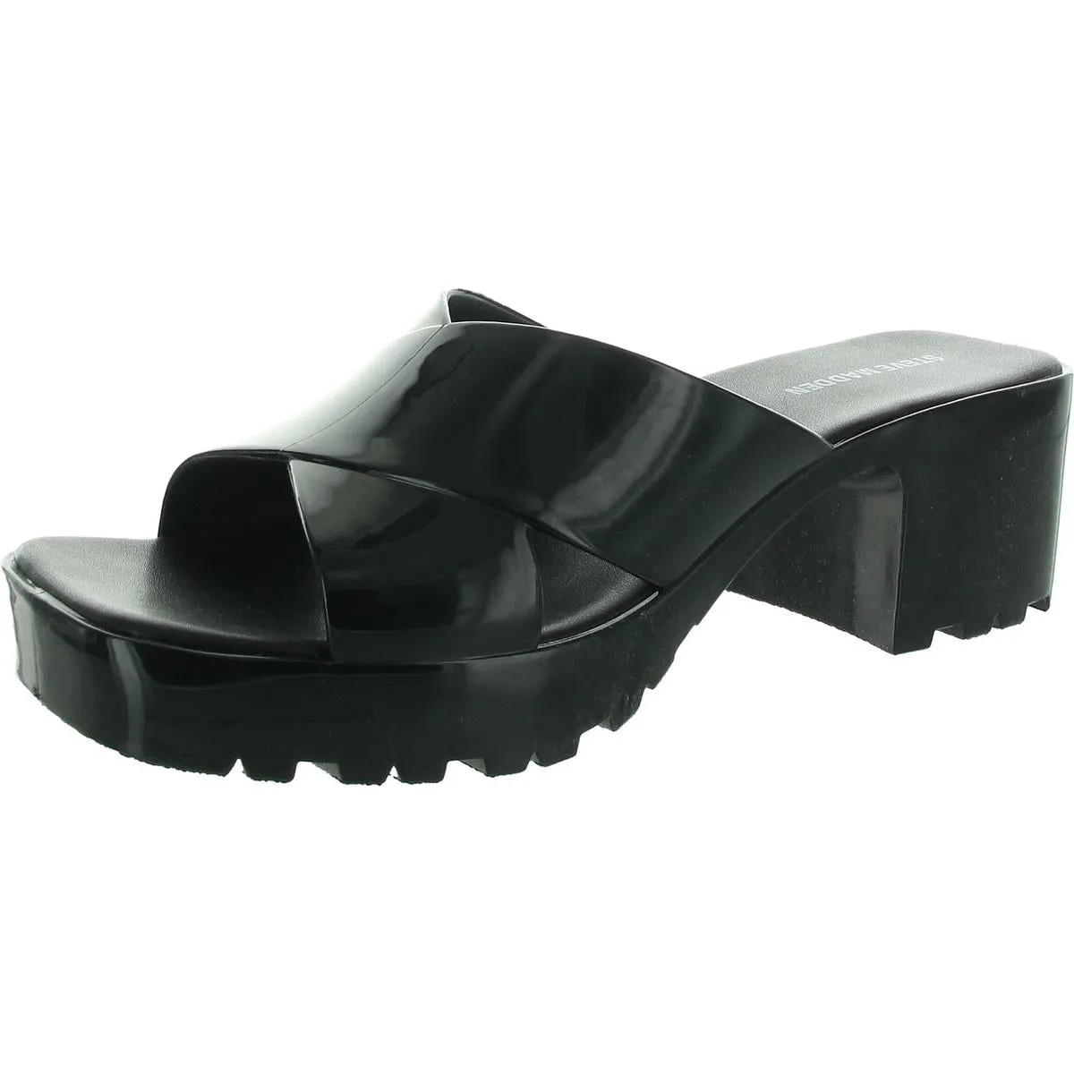 Cany Womens Solid Rubber Block Heel