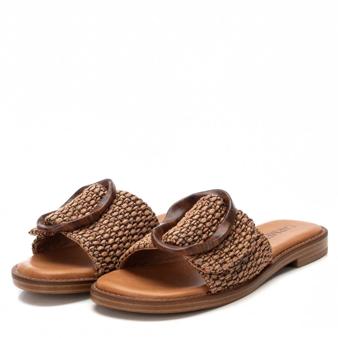 Carmela Leather Women's Fashion Slip on Sandals By XTI