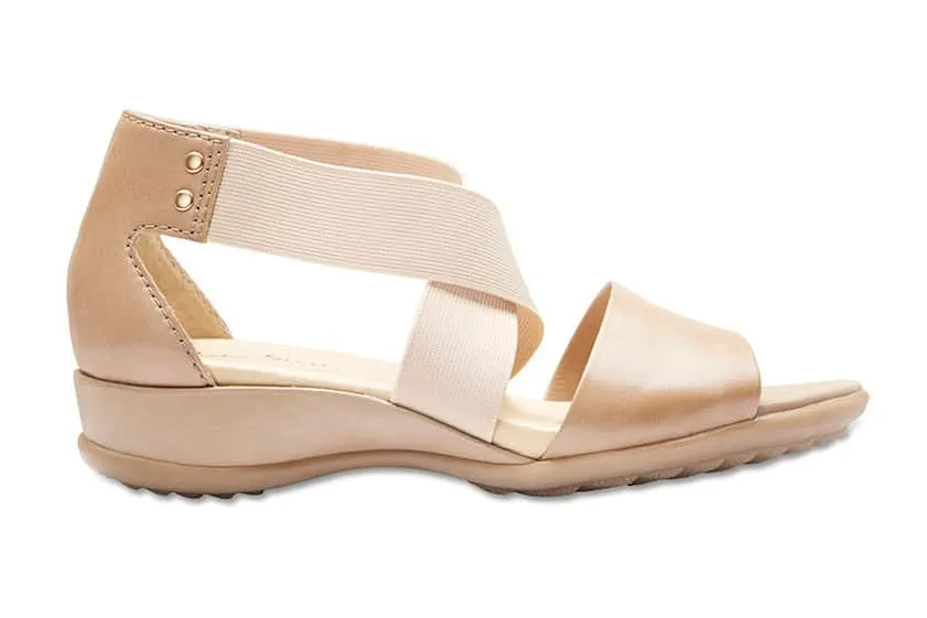 Charity Sandal in Neutral Leather