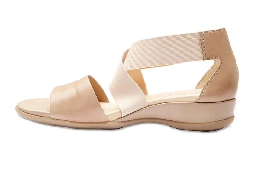 Charity Sandal in Neutral Leather