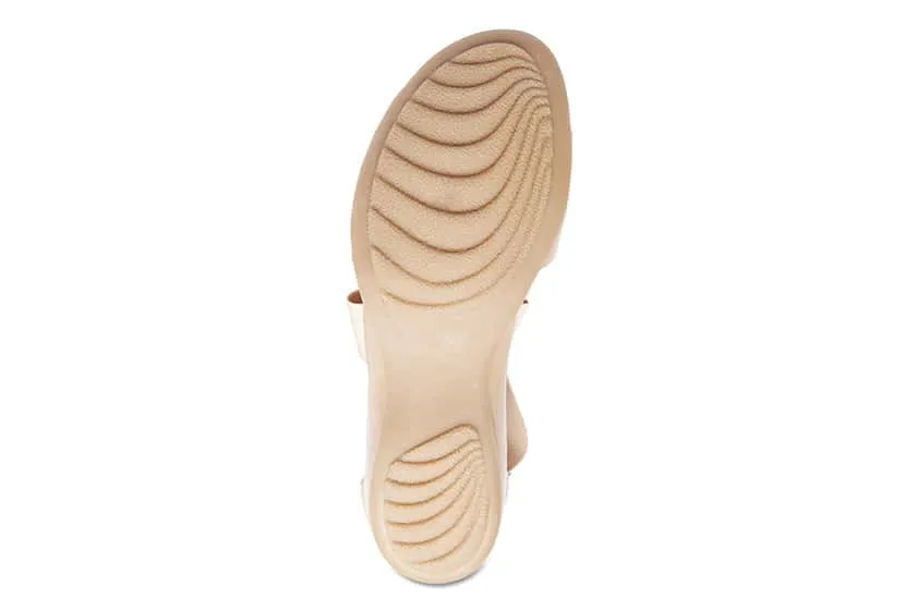 Charity Sandal in Neutral Leather