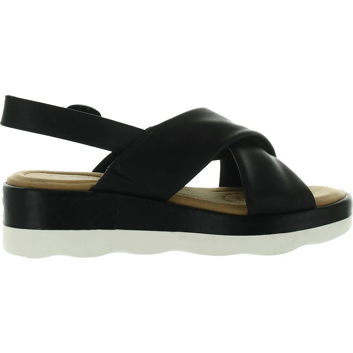 Clara Cove Womens Comfort Slingback Flatform Sandals