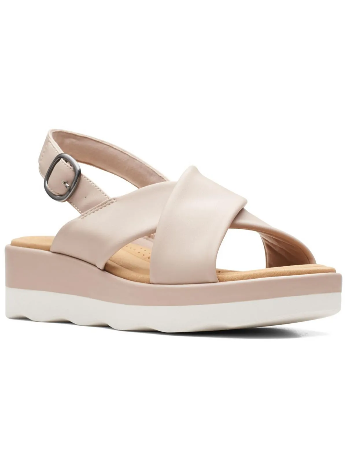 Clara Cove Womens Comfort Slingback Flatform Sandals