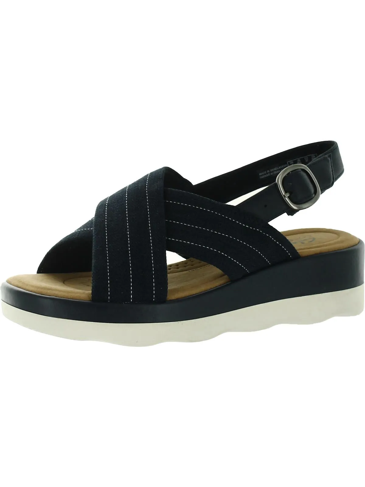 Clara Cove Womens Comfort Slingback Flatform Sandals