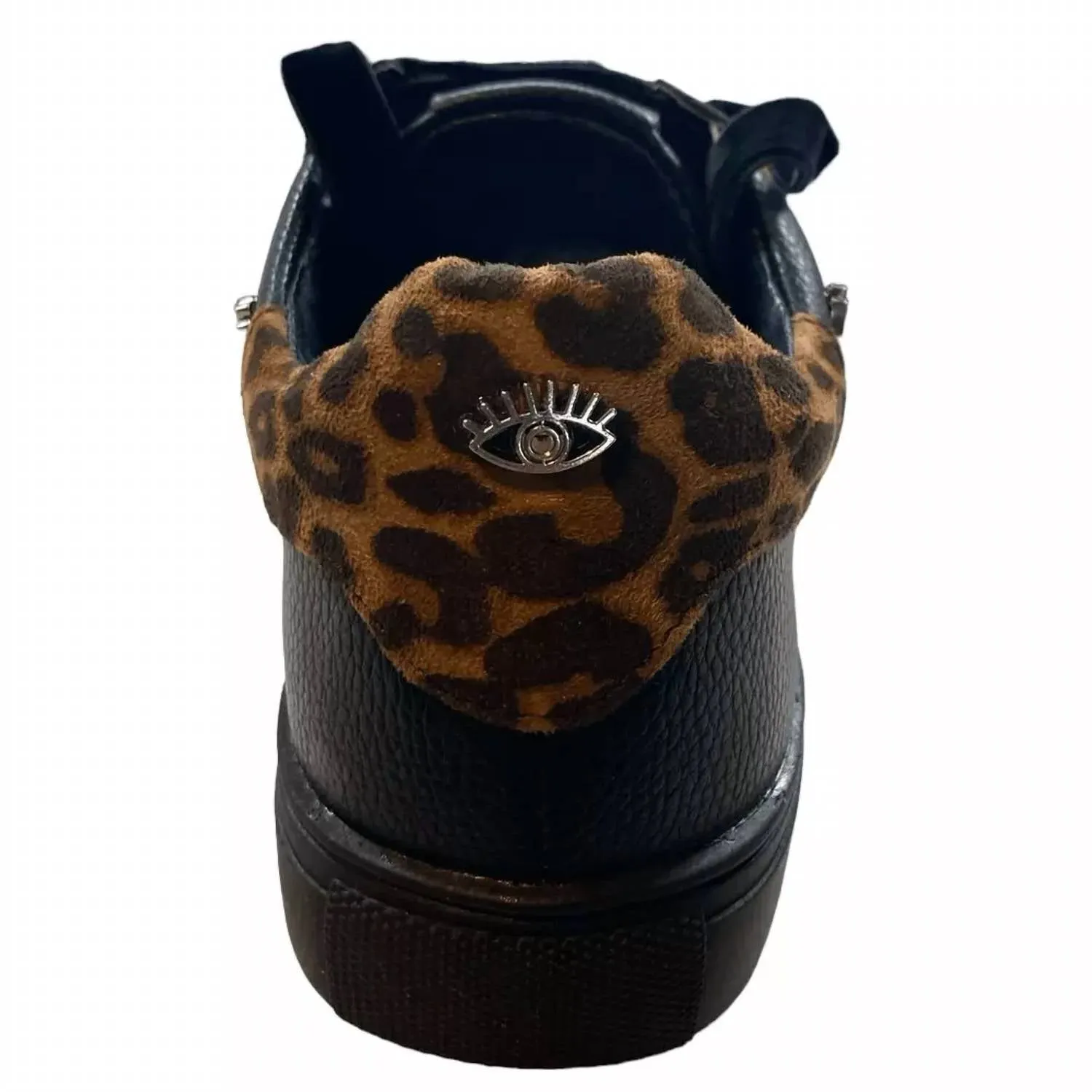Clark Sneakers Embellished With Stars Moons In Black/leopard