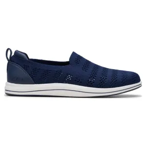 Clarks Breezey Izzy Navy Slip-On Shoe (Women's)