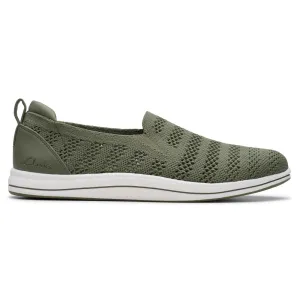 Clarks Breezey Izzy Olive Slip-On Shoe (Women's)