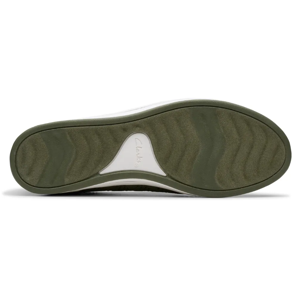 Clarks Breezey Izzy Olive Slip-On Shoe (Women's)
