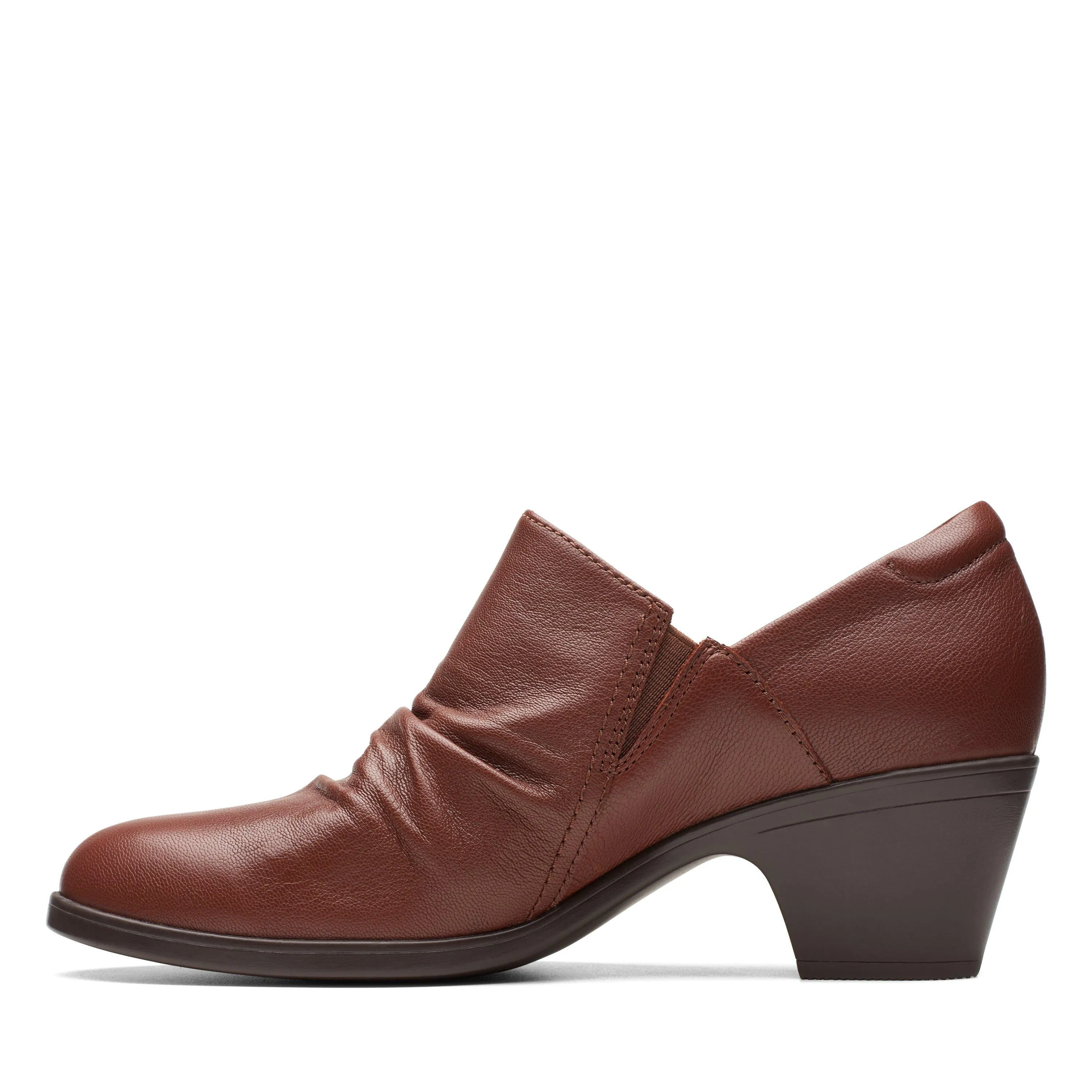Clarks Emily2 Cove in Brown Leather
