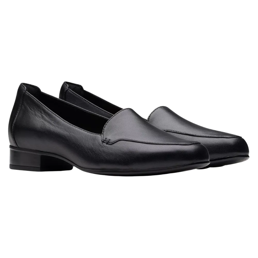 Clarks Krystine Lily Black Leather Loafer (Women's)
