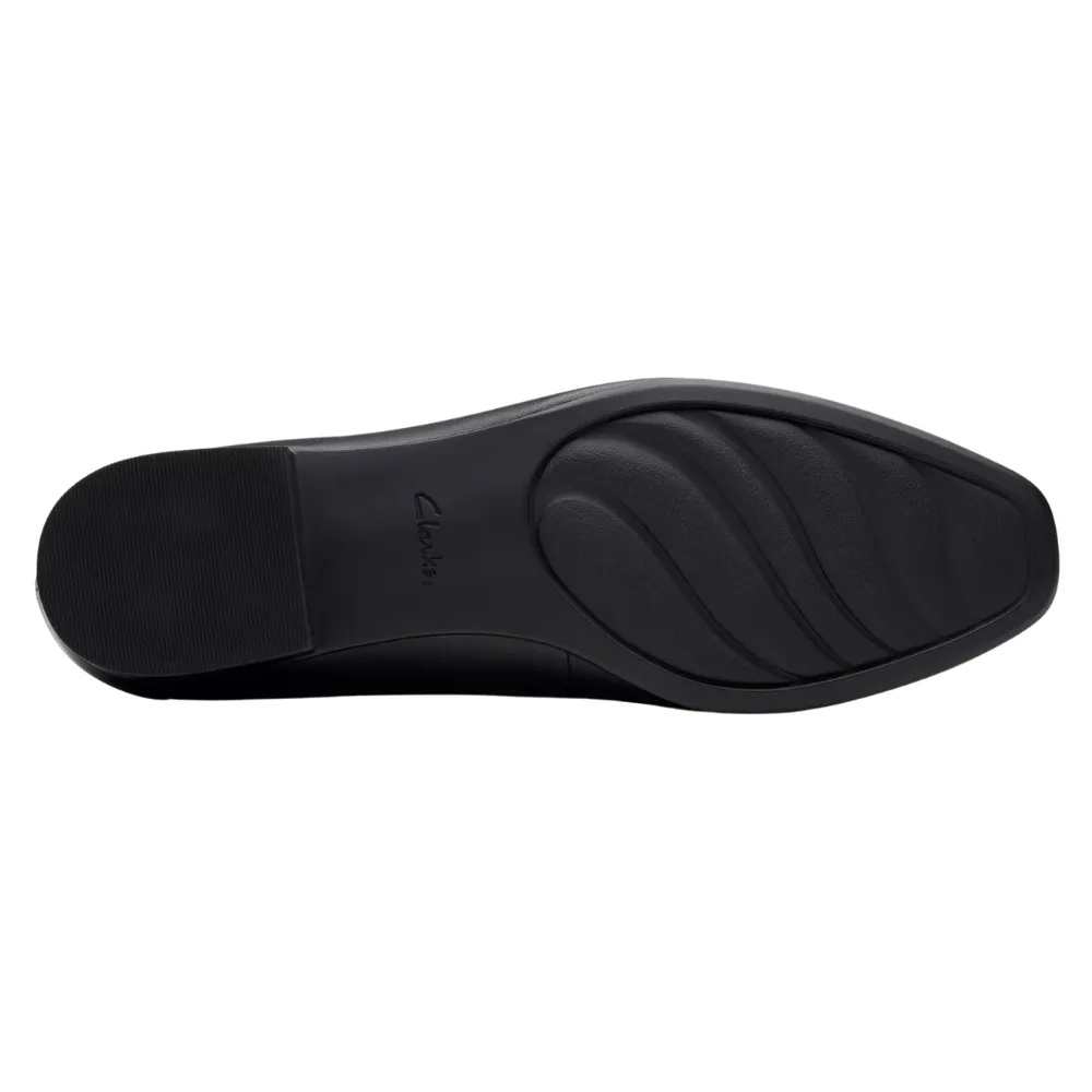 Clarks Krystine Lily Black Leather Loafer (Women's)