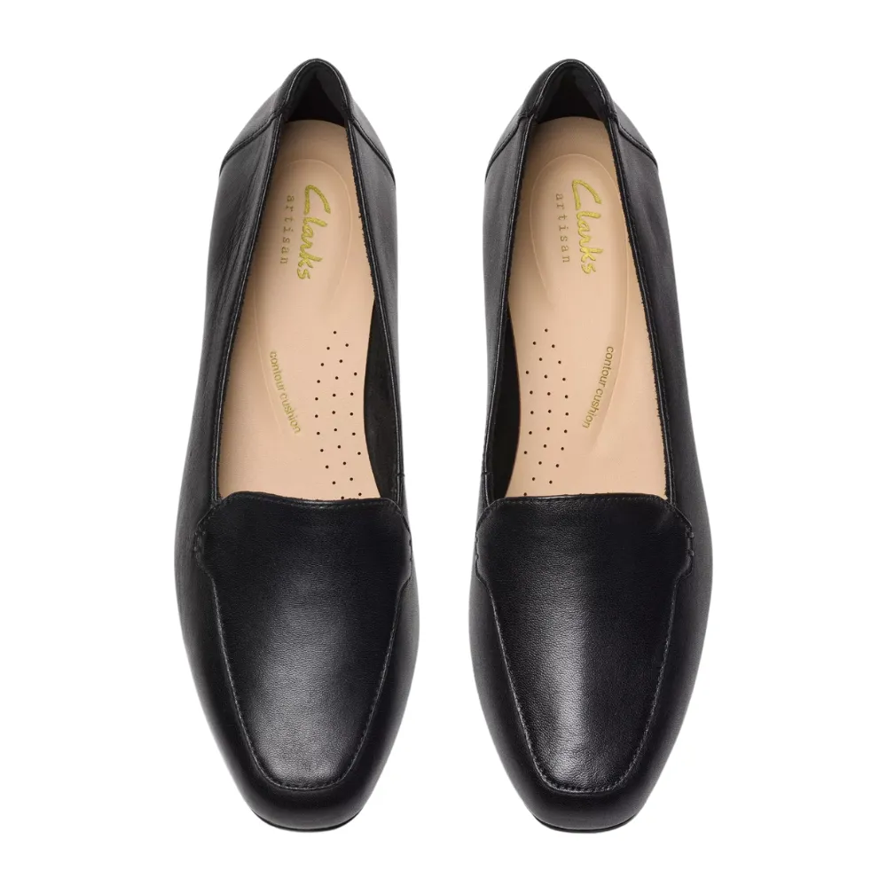 Clarks Krystine Lily Black Leather Loafer (Women's)