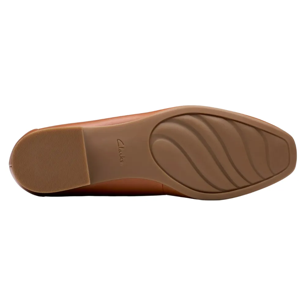 Clarks Krystine Lily Tan Leather Loafer (Women's)