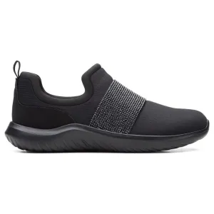 Clarks Nova Way Black/Black Slip-On (Women's)