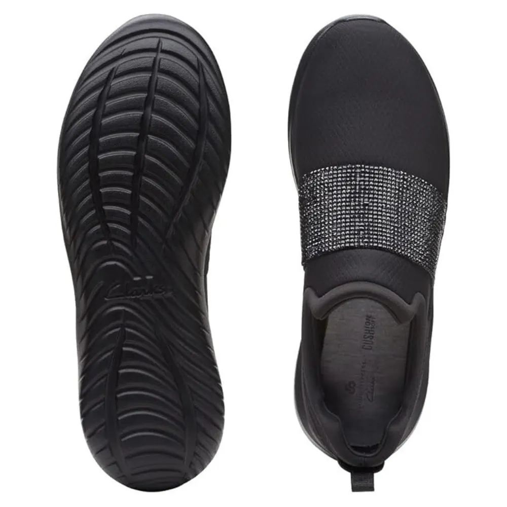 Clarks Nova Way Black/Black Slip-On (Women's)