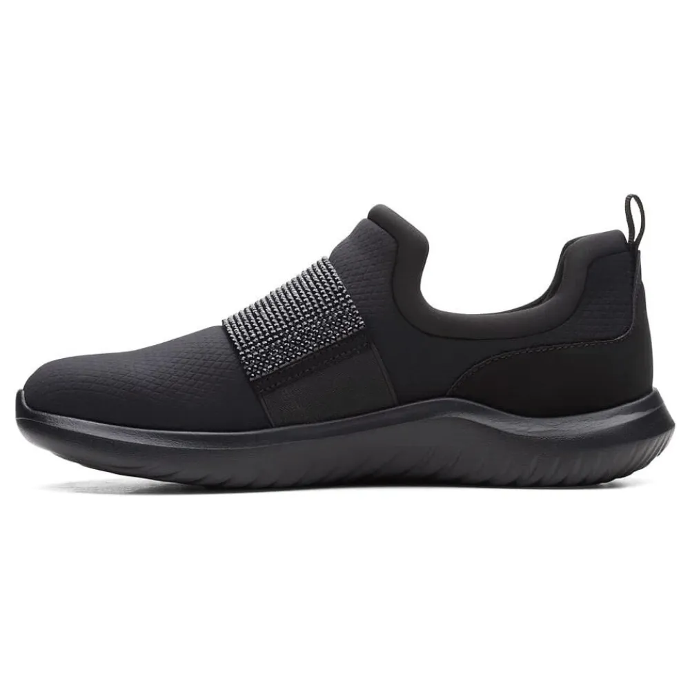 Clarks Nova Way Black/Black Slip-On (Women's)