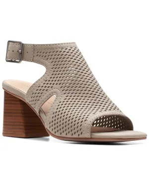 Clarks Siara65 Flow Nubuck Heeled Sandal