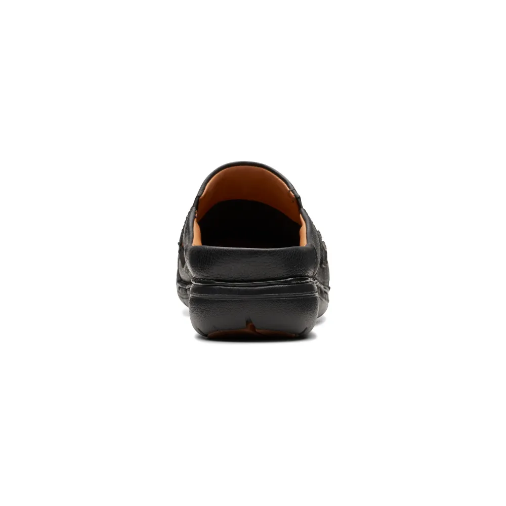 Clarks Un Loop Ease Black Leather Clog (Women's)
