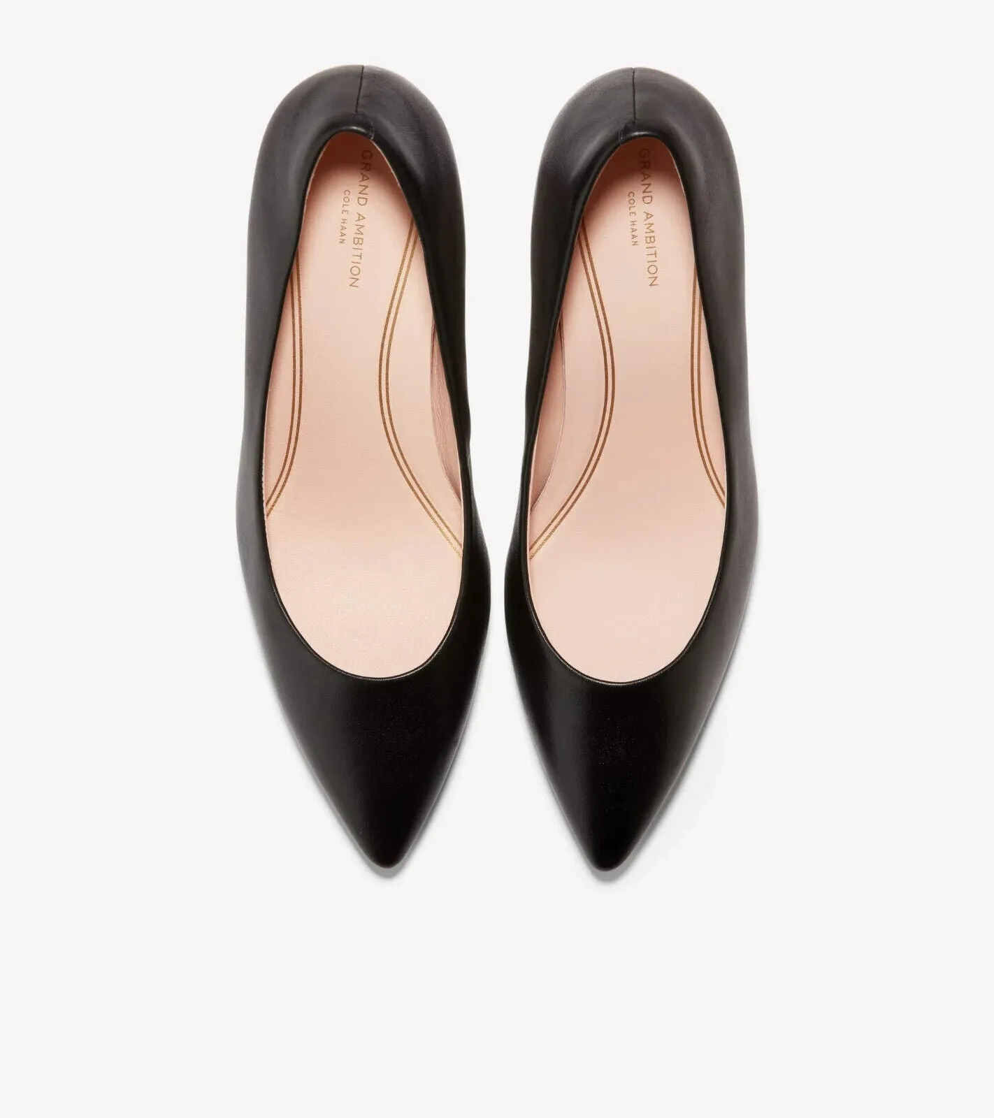 Cole Haan Grand Ambition W15828-001 Heels Women's 9.5 Black Leather Pump ZPO1452