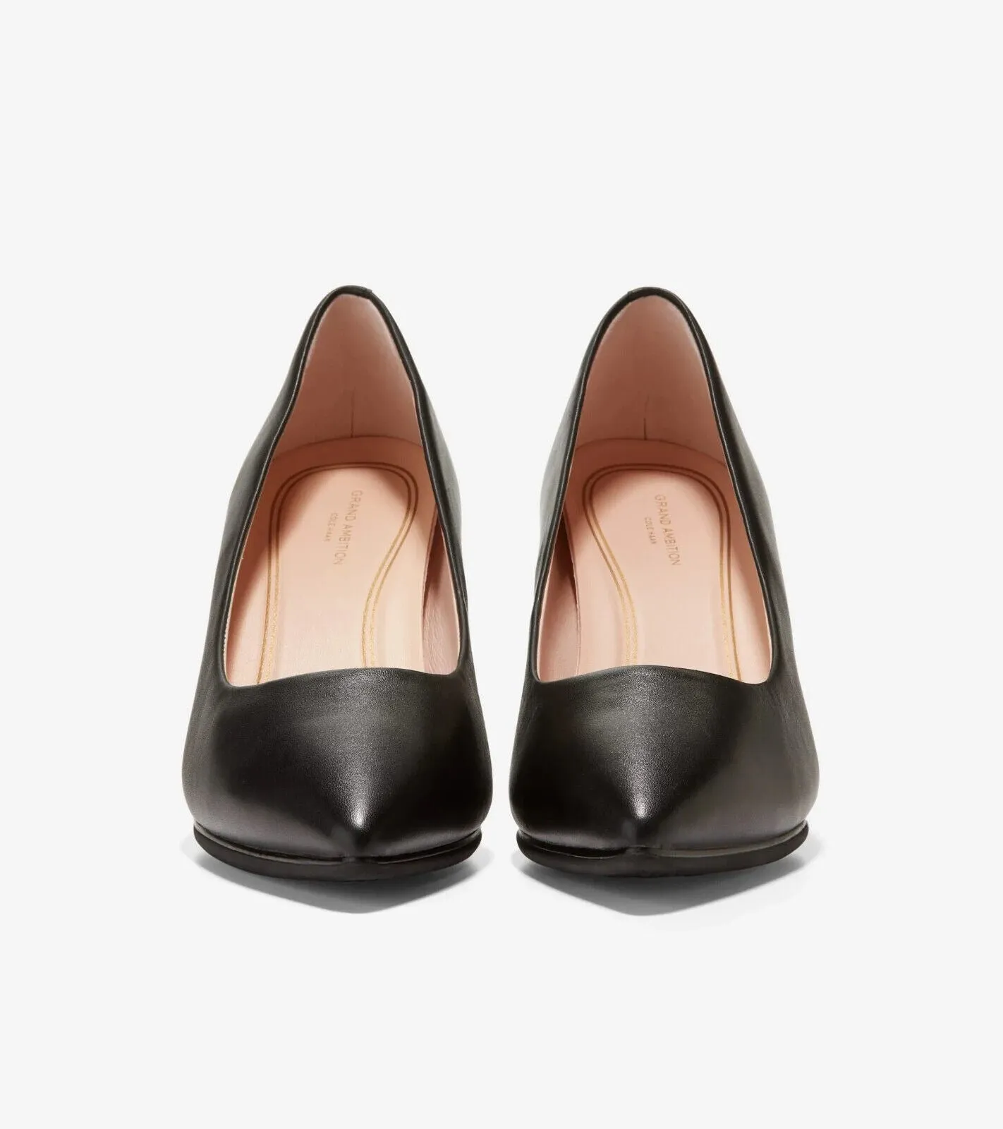 Cole Haan Grand Ambition W15828-001 Heels Women's 9.5 Black Leather Pump ZPO1452