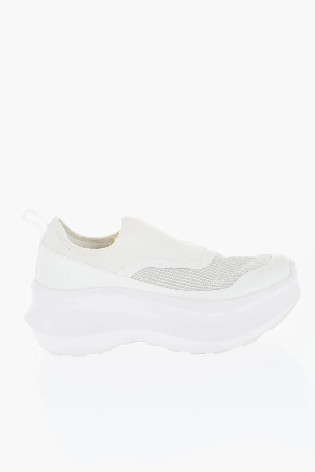 Comme Des Garons Salomon Solid Color Slip On Sneakers With Platform 7Cm