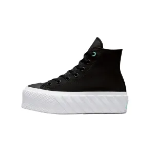 Converse CTAS Lift 2X Hi Black/Electric Aqua/White  571675C Women's