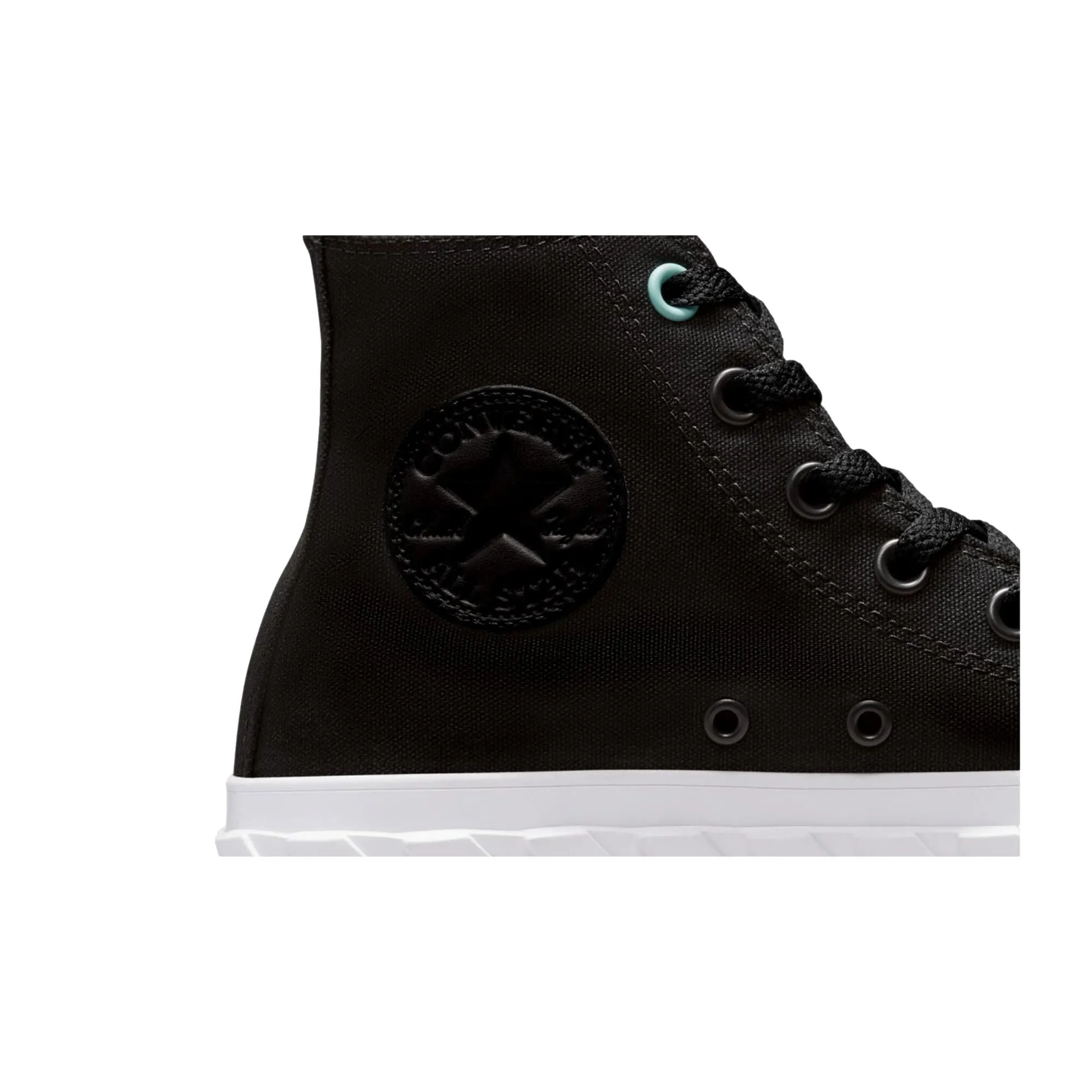 Converse CTAS Lift 2X Hi Black/Electric Aqua/White  571675C Women's