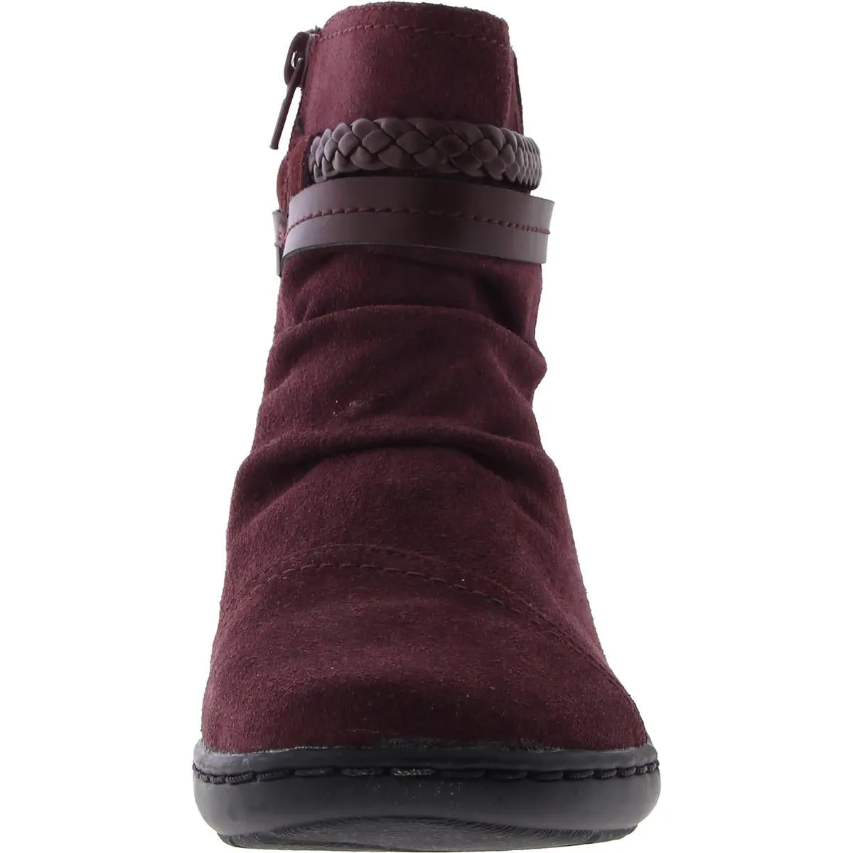 CORA BRAIDBOOT Womens Suede Comfy Ankle Boots