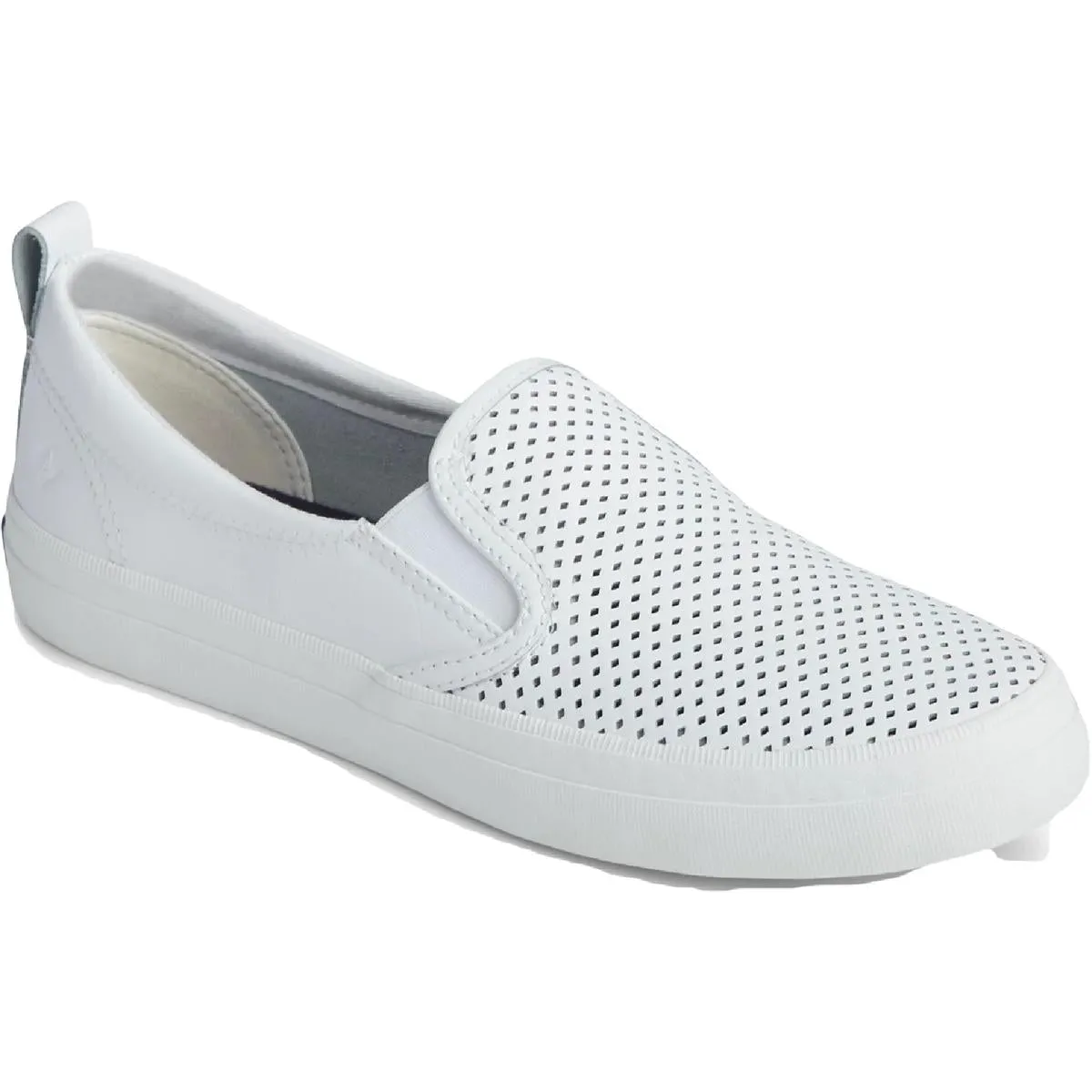 Crest Womens Leather Perforated Flats