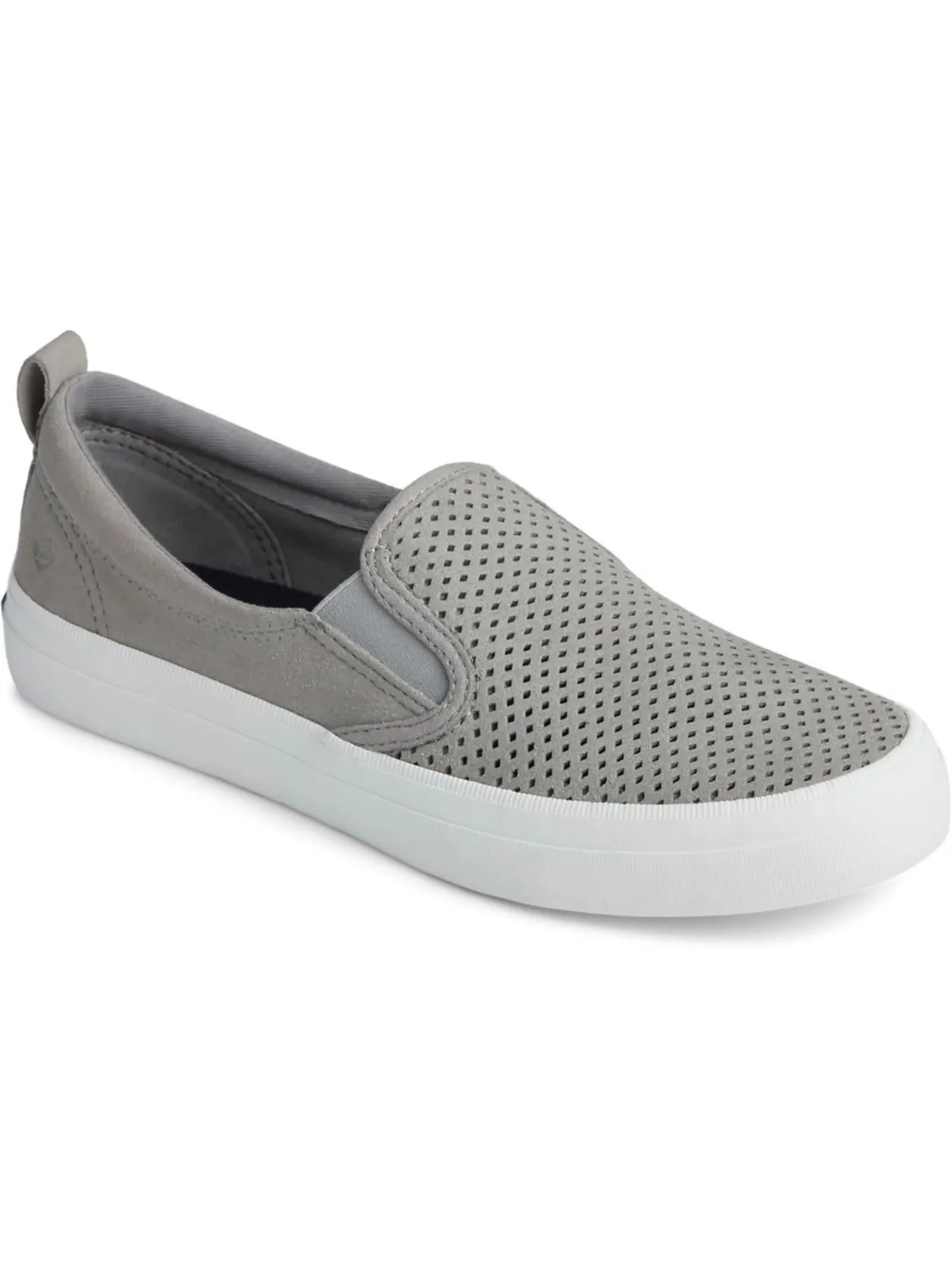 Crest Womens Leather Perforated Flats