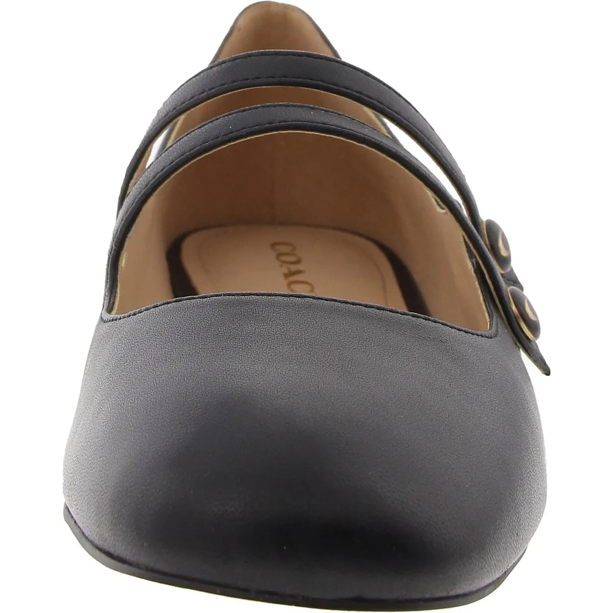 CX875 Womens Buckle Leather Ankle Strap