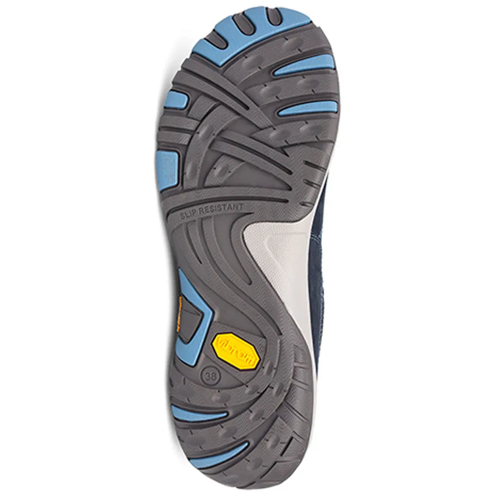 Dansko Paisley Navy Milled Nubuck WIDE Shoe (Women's)