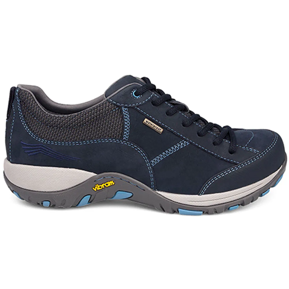 Dansko Paisley Navy Milled Nubuck WIDE Shoe (Women's)