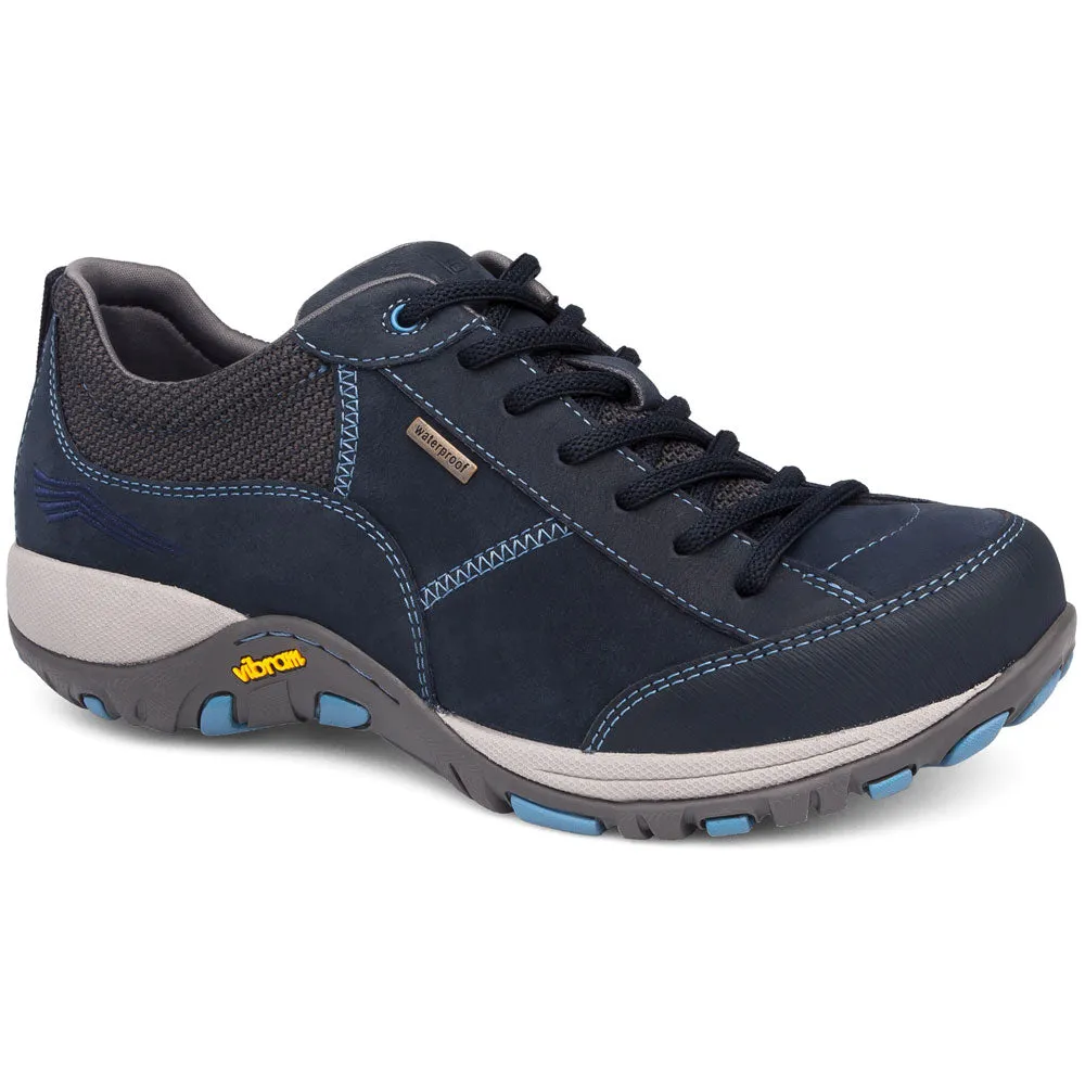 Dansko Paisley Navy Milled Nubuck WIDE Shoe (Women's)