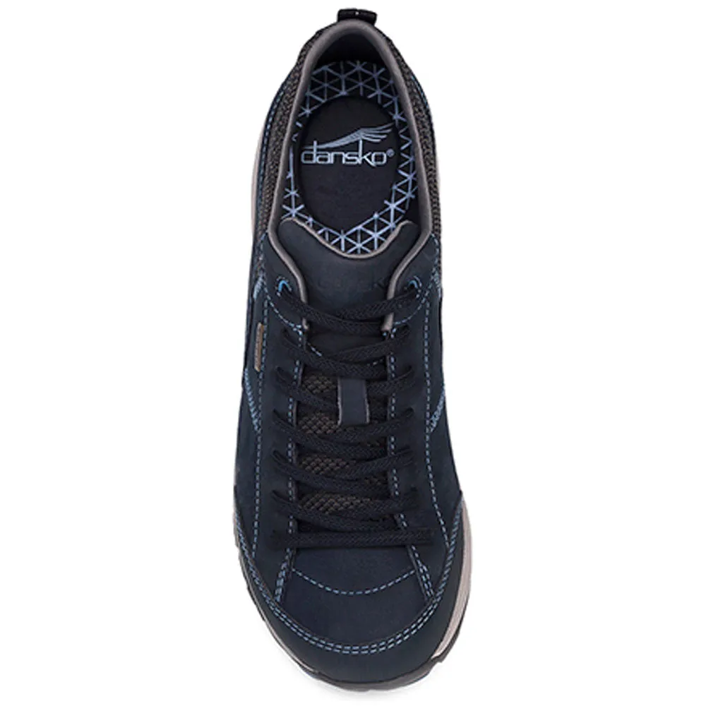 Dansko Paisley Navy Milled Nubuck WIDE Shoe (Women's)