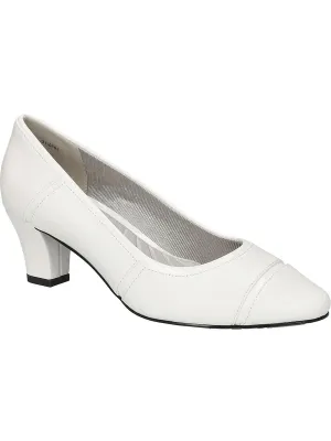 Datia Womens Faux Leather Slip on Pumps