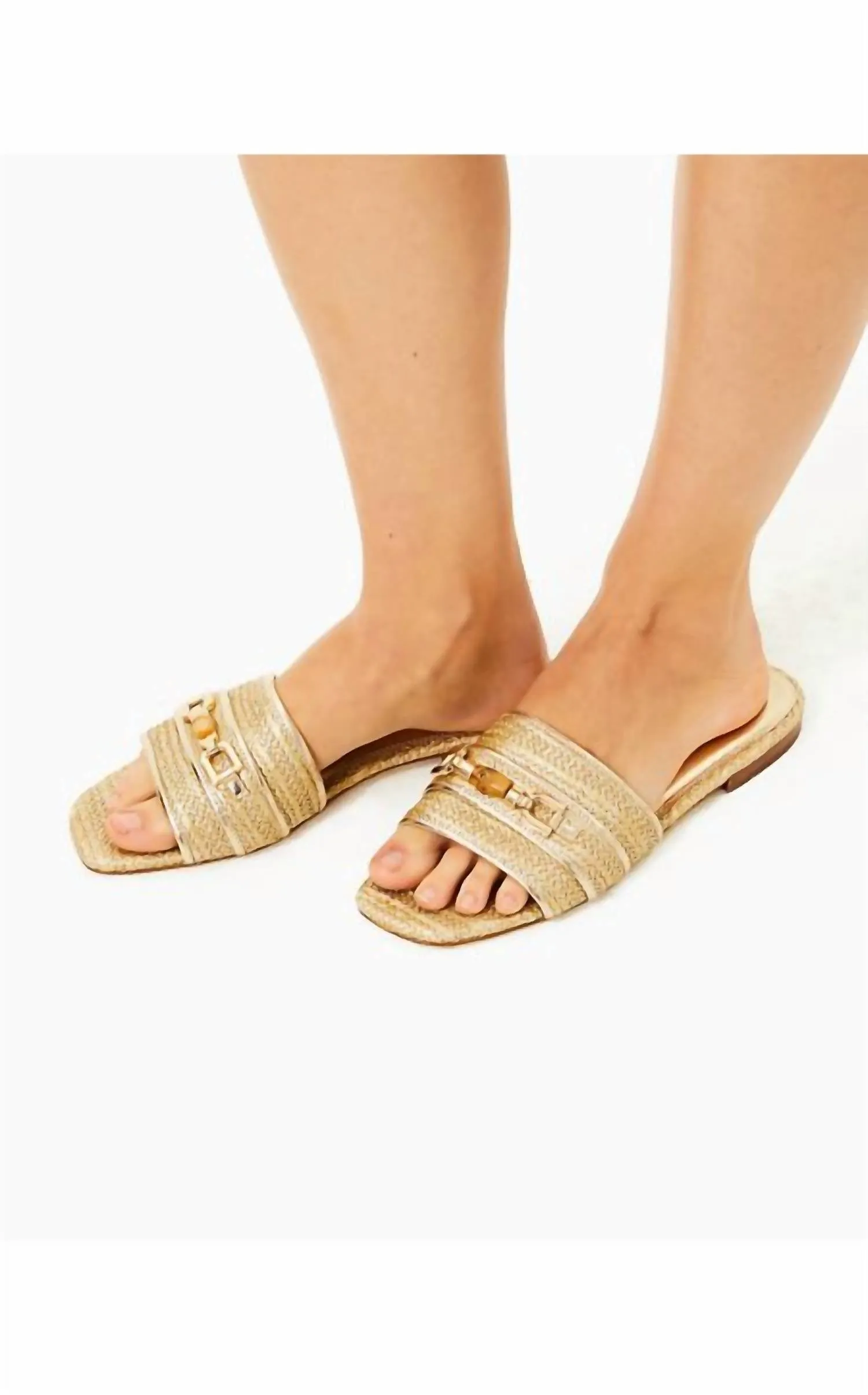 Dayna Sandal In Gold Metallic