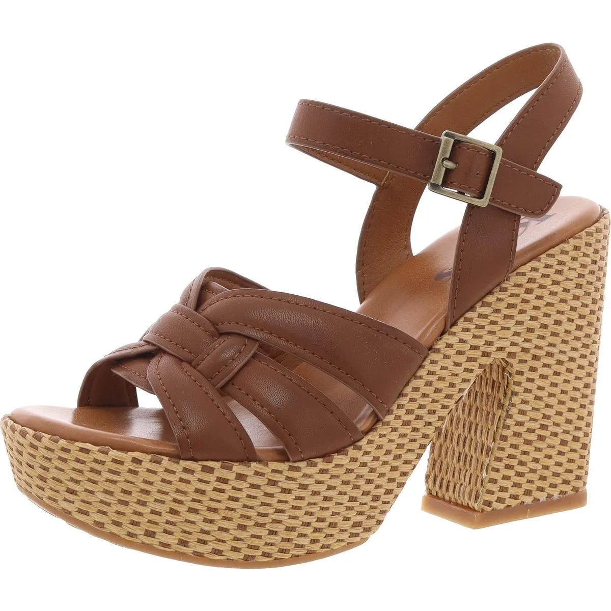 DEE Womens Buckle Block Heels