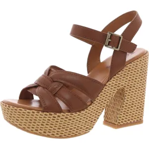 DEE Womens Buckle Block Heels