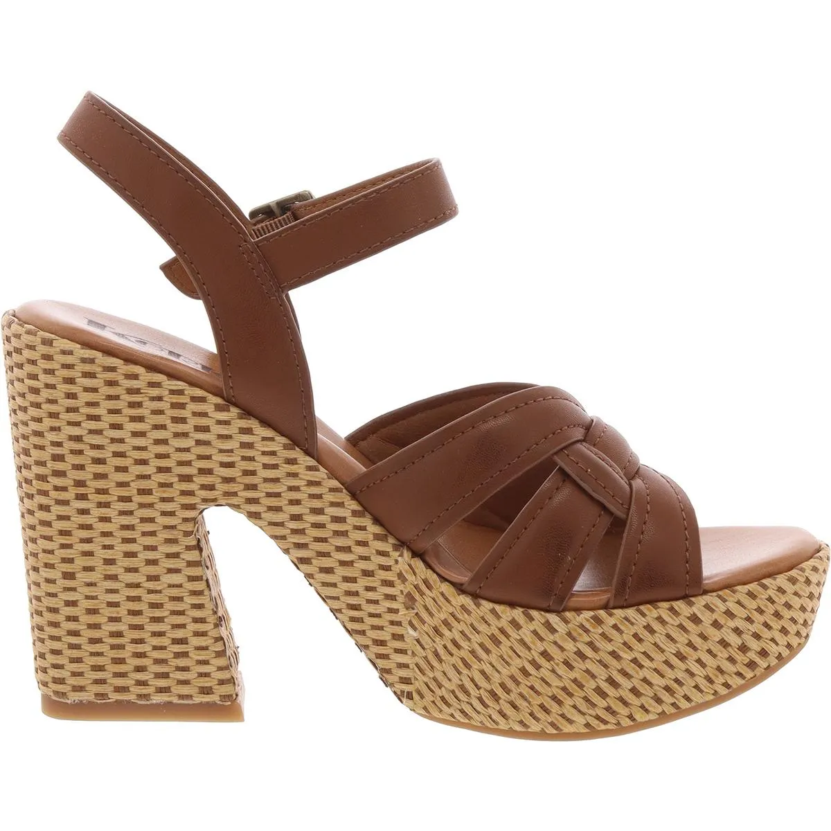 DEE Womens Buckle Block Heels