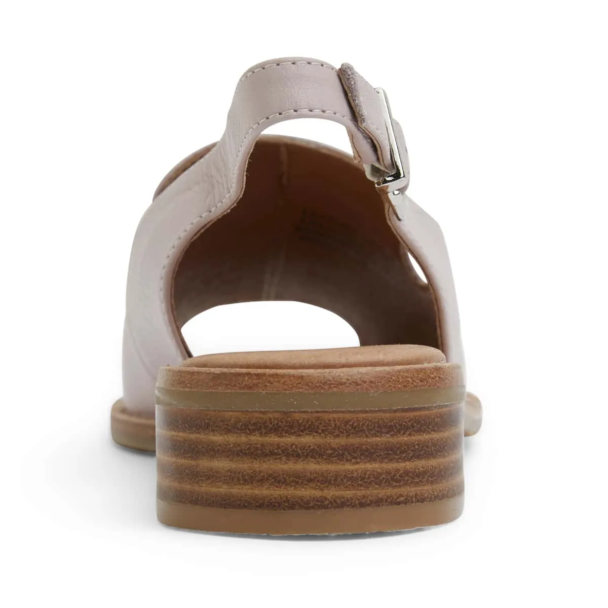Delaney Sandal in Nude Leather