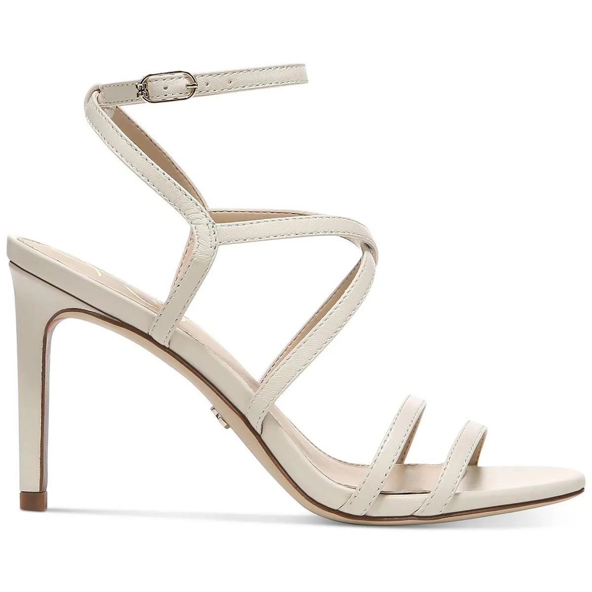 DELANIE Womens Faux Leather Open Toe Pumps