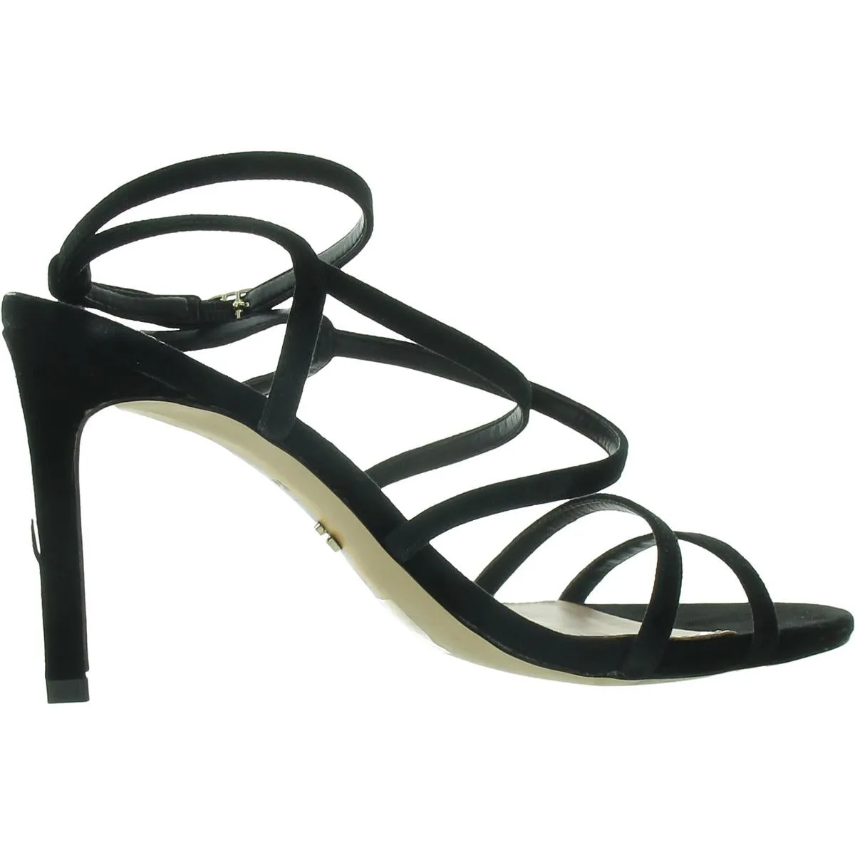DELANIE Womens Faux Leather Open Toe Pumps