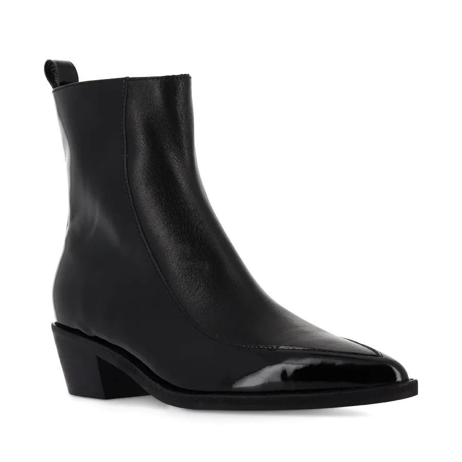DENTAN - BLACK BLACK PATENT LEATHER