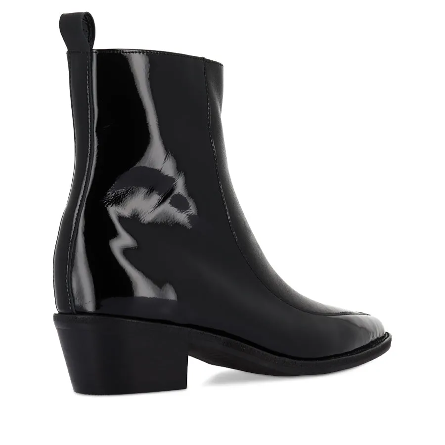 DENTAN - BLACK BLACK PATENT LEATHER